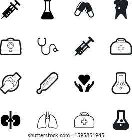 medicine vector icon set such as: smart, caries, patella, caring, people, stethoscope, lungs, celsius, patient, thermometer, palm, femur, prescription, kidneys, modern, physician, temperature