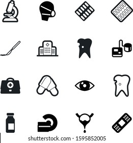 medicine vector icon set such as: research, ampule, analysis, operate, hypertension, male, phial, test, pressure, scalpel, clinical, sharp, patch, building, vaccine, chest, silhouette