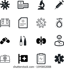 medicine vector icon set such as: box, therapy, surgeon, vaccination, needle, information, kidney, immunization, data, pharmacology, school, object, scientific, safety, monitor, kidneys, technology