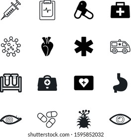 medicine vector icon set such as: needle, liver, research, sample, transportation, internal, gastric, wave, assistance, simple, chart, pulse, vial, vaccine, cure, work, tube, cardio, life, glass