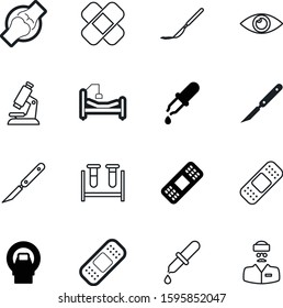 medicine vector icon set such as: man, specimen, stethoscope, clinical, cross, look, employee, bottle, disease, school, machine, serum, light, physician, anatomy, people, tibia, vial, radiology, lab