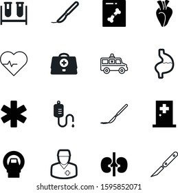medicine vector icon set such as: technology, car, roentgen, spine, practitioner, star, diagnostic, saline, color, collection, iv, ekg, magnetic, profession, analysis, vial, pathology, man, cardio