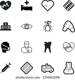 medicine vector icon set such as: hospitalization, chemical, needle, eyeball, tooth, round, flu, look, travel, animal, analysis, assistance, computer, disease, protection, dentistry, flask, grey