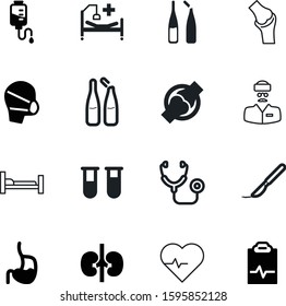medicine vector icon set such as: red, knife, scalpel, ekg, bag, drip, nursing, clipboard, research, doc, diagnosis, illness, stomach, analysis, profession, metal, kidney, biochemistry, protection