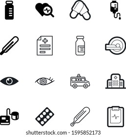 medicine vector icon set such as: counter, antibiotic, machine, transportation, biotechnology, construction, logo, radiology, tomography, love, green, data, pictogram, transport, checkup, bag, chart