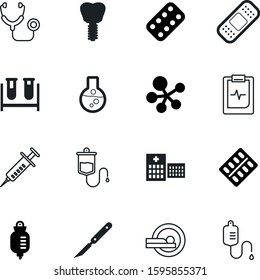 medicine vector icon set such as: company, animal, disease, plasma, package, implantation, red, building, surgeon, dentistry, pain, surgical, human, root, specimen, information, beaker, start