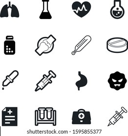 medicine vector icon set such as: ambulance, registration, meteorology, heartbeat, collection, eye, biochemistry, blood, leg, object, research, season, pathology, temperature, fever, vial, pictogram
