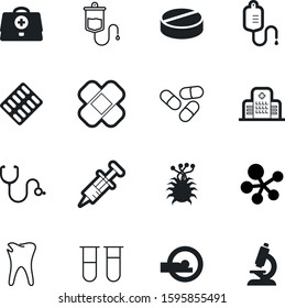 medicine vector icon set such as: oral, toothache, cure, pharmacology, magnetic, ct, syringe, cardiology, tool, dentistry, blue, connection, tomography, adhesive, pain, lens, school, vial