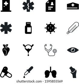 medicine vector icon set such as: bacteria, clipboard, optical, urine, measuring, mold, look, experiment, aspirin, internal, cap, file, season, breath, silhouette, bone, paper, liver, female, simple