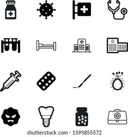 medicine vector icon set such as: sick, vials, technology, steel, scalpel, surgeon, tooth, research, case, blood, laboratory, operate, blister, blade, stomatology, dentist, bed, physician, lab