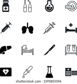 medicine vector icon set such as: first, icons, kit, cut, pipette, pulmonary, oncology, capsule, construction, knife, metal, physiology, work, ray, solution, machine, handle, people, diagnostic
