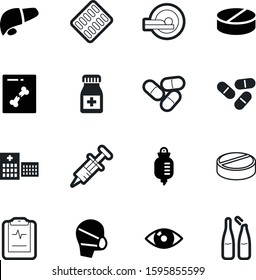 medicine vector icon set such as: shadow, ampule, tomography, man, information, test, building, x, ampoule, bag, monitor, therapy, cardiogram, clinical, phial, art, bright, scan, wave, protection