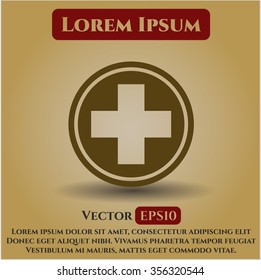 Medizinisches Vektorsymbol oder -symbol