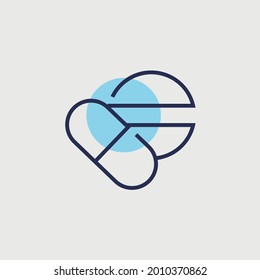 Medizin, Vektorsymbol Tabletten und Tabletten Medizin