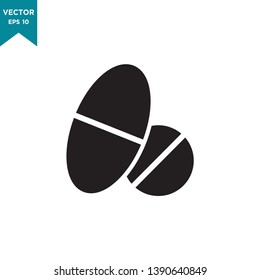 medicine vector icon in trendy flat style, pill icon 