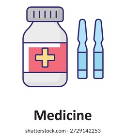 Icono del Vector de la medicina que puede modificar o editar fácilmente

