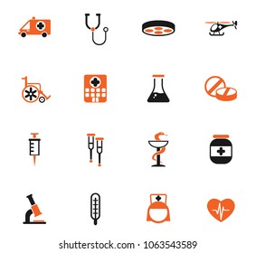 medicine vector icons for web and user interface design