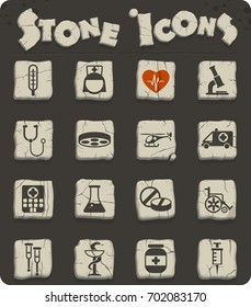 medicine vector icons for web and user interface design