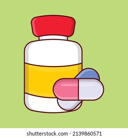 medicine Vector illustration on a transparent background.Premium quality symmbols. vector line flat  icon for concept and graphic design.