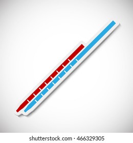 Medicine. Vector illustration. Realistic image of the contour object