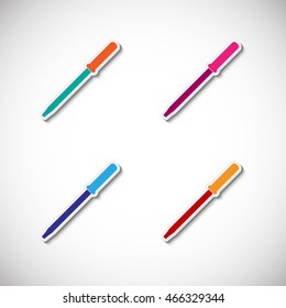 Medicine. Vector illustration. Realistic image of the contour object