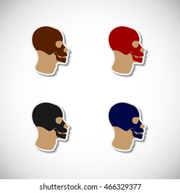 Medicine. Vector illustration. Realistic image of the contour object