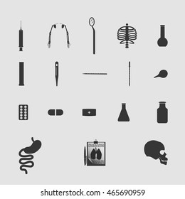 Medicine vector image set of new drawing