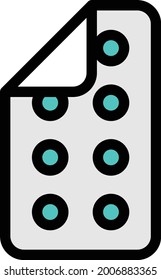 medicine vector line colour icon