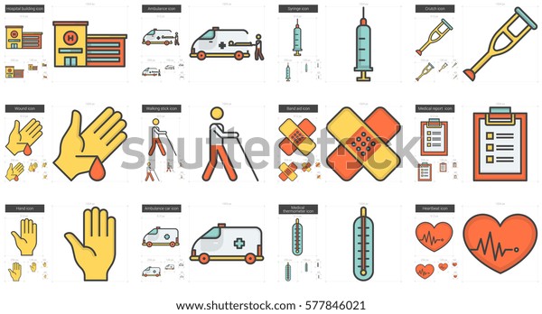 Medicine vector line icon set isolated on\
white background. Medicine line icon set for infographic, website\
or app. Scalable icon designed on a grid\
system.