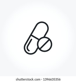 Medicine vector out line icon