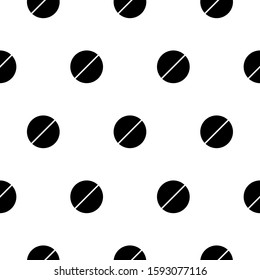 Medicine vector seamless pattern. background made from pills.