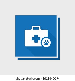 Medicine veterinary icon. Pest care symbol.