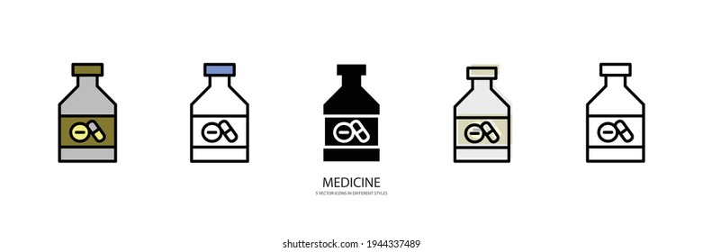 medicine vitamin vector type icon