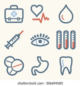 Medizin-Web-Symbole
