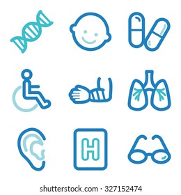 Medizin-Web-Symbole