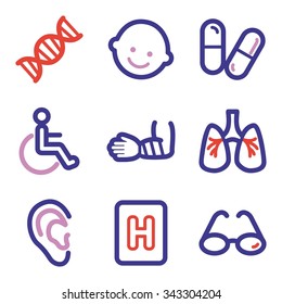 Medicine web icons