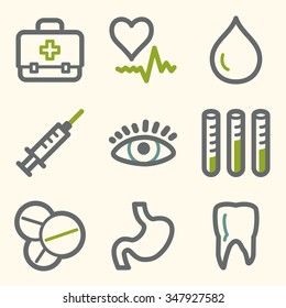 Medizin-Web-Symbole