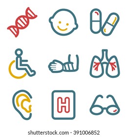 Medicine web icons