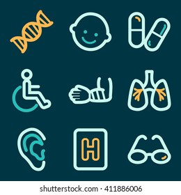 Medicine web icons