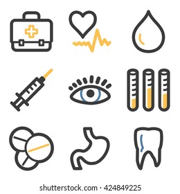 Ícones da Web de Medicina