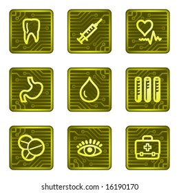 Medizinische Web-Symbole, Elektronikkartenserie