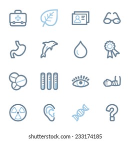 Medicine web icons set