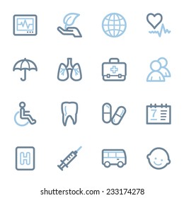 Medicine web icons set