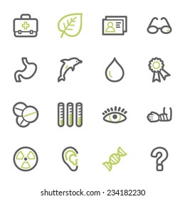 Medicine web icons set