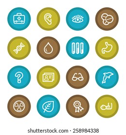 Medicine web icons set
