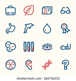 Medizin-Web-Symbole