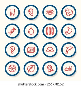 Medicine web icons set