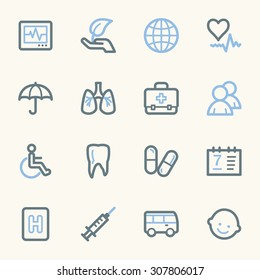 Medizin-Web-Symbole
