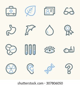 Medizin-Web-Symbole