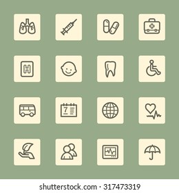 Medizin-Web-Symbole